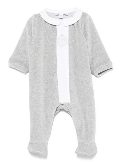 Tartine Et Chocolat Babies' Contrasting-trim Pajama In Grey