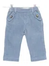 Tartine Et Chocolat Corduroy Button-detail Pants In Blue
