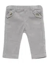 Tartine Et Chocolat Corduroy Button-detail Pants In Gray