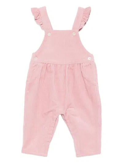 Tartine Et Chocolat Babies' Corduroy Romper In Pink
