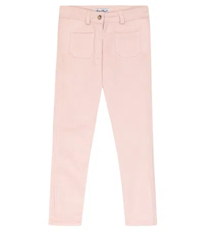 Tartine Et Chocolat Kids' Corduroy Straight Pants In Lilas