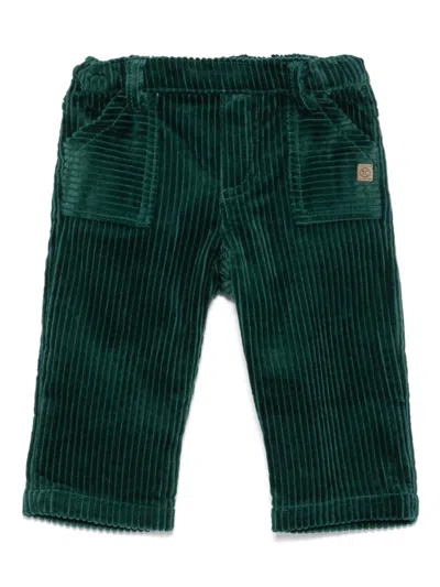 Tartine Et Chocolat Babies' Corduroy Trousers In Green