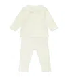 Tartine Et Chocolat Cotton-blend 2-piece Knitwear Set In White