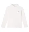 Tartine Et Chocolat Cotton-blend Jersey Top In White
