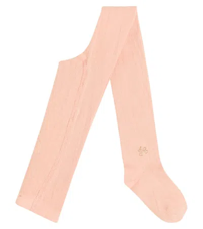Tartine Et Chocolat Kids' Cotton-blend Tights In Pink