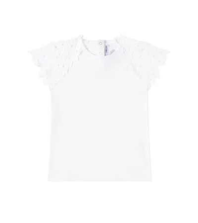Tartine Et Chocolat Kids' Top Aus Einem Baumwollgemisch In Weiss