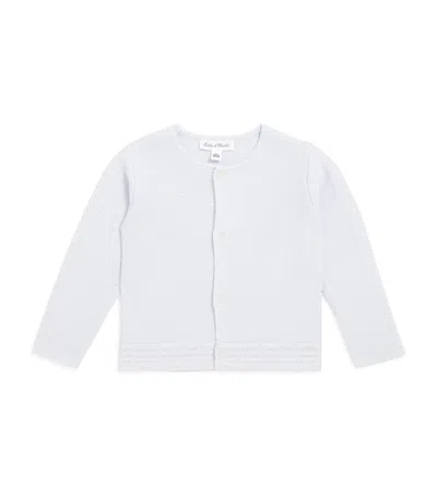 Tartine Et Chocolat Kids' Cotton Button-up Cardigan In Blue