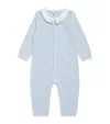 Tartine Et Chocolat Cotton Button-up Playsuit In Blue