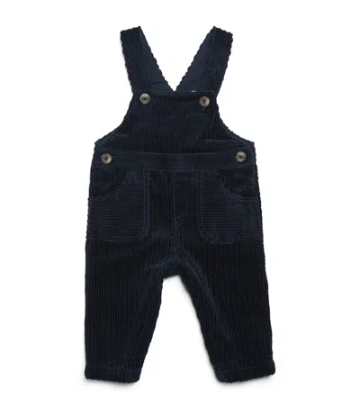 Tartine Et Chocolat Kids'  Cotton Corduroy Dungarees In Black