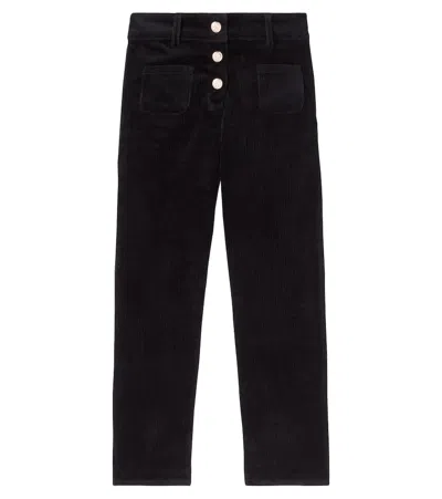 Tartine Et Chocolat Kids' Cotton Corduroy Pants In Black