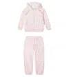 Tartine Et Chocolat Cotton Fleece Hoodie And Sweatpants Set In Animal Print