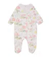 Shop Tartine Et Chocolat Cotton Floral All-in-one In Ivory