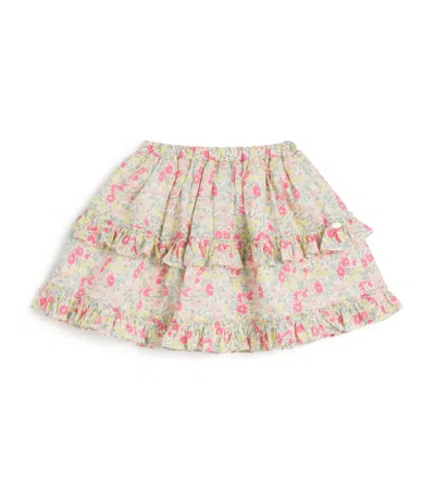Tartine Et Chocolat Kids' Cotton Floral Skirt In Multi