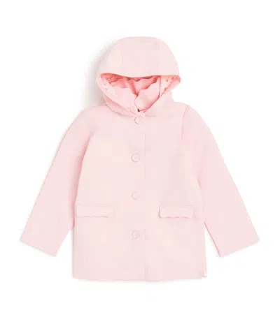 Tartine Et Chocolat Kids' Cotton Hooded Coat In Pink