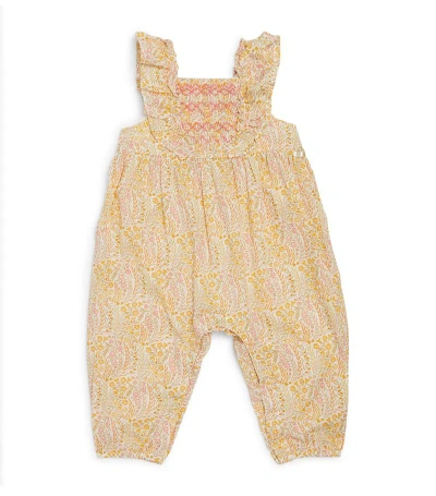 Tartine Et Chocolat Cotton Liberty Print Floral Playsuit (3-18 Months) In Nude