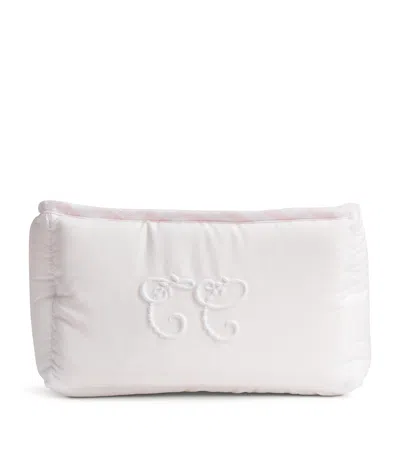 Tartine Et Chocolat Cotton Monogram Basket In Pink