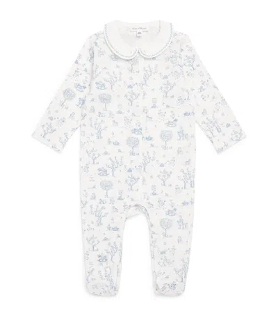 Tartine Et Chocolat Kids' Cotton Printed All-in-one In Blue