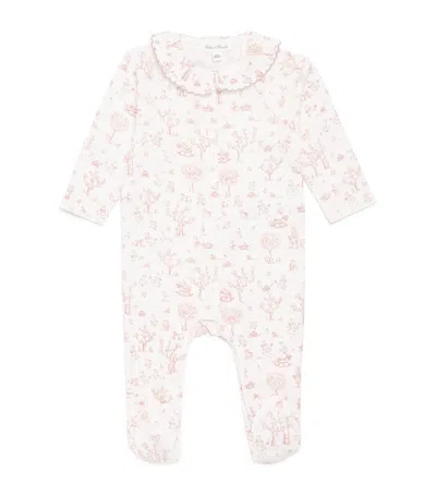 Tartine Et Chocolat Kids' Cotton Printed All-in-one In Pink