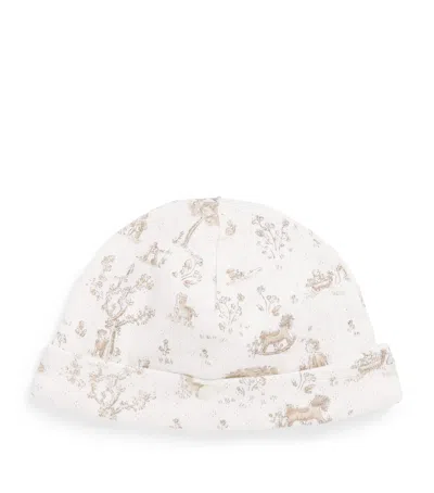 Tartine Et Chocolat Kids' Cotton Printed Beanie In Multi