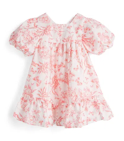 Tartine Et Chocolat Kids' Cotton Printed Dress In Pink
