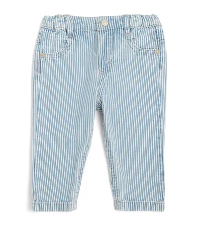 Tartine Et Chocolat Cotton Striped Trousers (3 Months-4 Years) In Blue