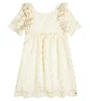 Tartine Et Chocolat Cotton Tulle Dress In Craie
