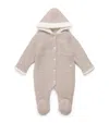 Tartine Et Chocolat Cotton-wool-cashmere Hooded All-in-one In Neutral