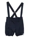 Tartine Et Chocolat Cross-strap Dungarees In Blue