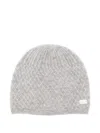Tartine Et Chocolat Diamond-pattern Beanie In Gray