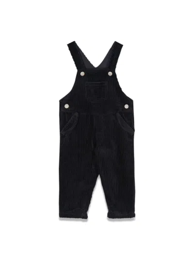 Tartine Et Chocolat Babies' Corduroy Cotton Dungarees In Blue