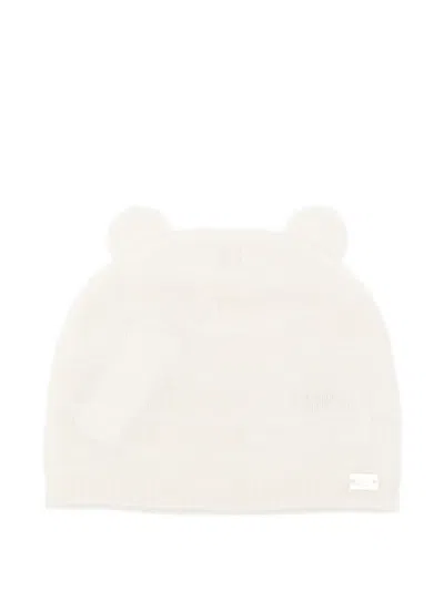 Tartine Et Chocolat Babies' Ear-embellished Beanie In White