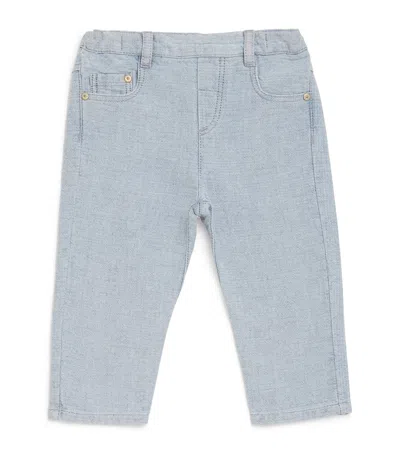 Tartine Et Chocolat Kids' Elasticated Straight Jeans In Blue
