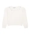 Tartine Et Chocolat Embellished-neck Sweater In White