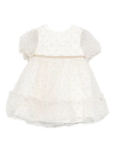 Tartine Et Chocolat Babies' Embellished Tiered Dress In White