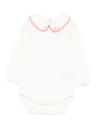 Tartine Et Chocolat Embroidered Babygrow In White