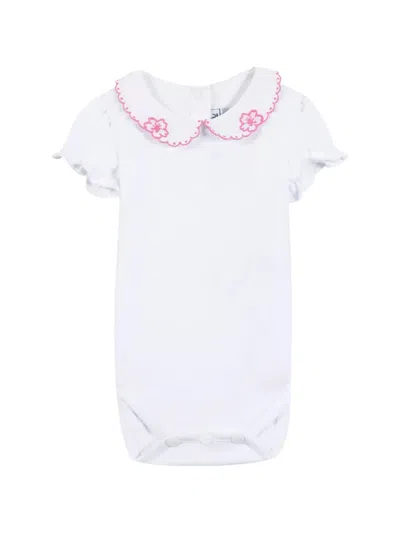 Tartine Et Chocolat Babies' Embroidered Bodysuit In White
