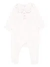 Tartine Et Chocolat Embroidered-bow Romper In Neutral