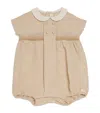 Tartine Et Chocolat Embroidered Bubble Romper In Beige