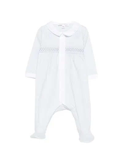 Tartine Et Chocolat Embroidered-collar Babygrow In White