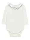 Tartine Et Chocolat Embroidered-collar Body In White