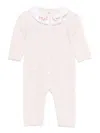 Tartine Et Chocolat Embroidered-collar Romper In White