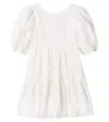 Tartine Et Chocolat Embroidered Cotton-blend Dress In White