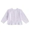 Tartine Et Chocolat Embroidered Cotton Cardigan In Purple