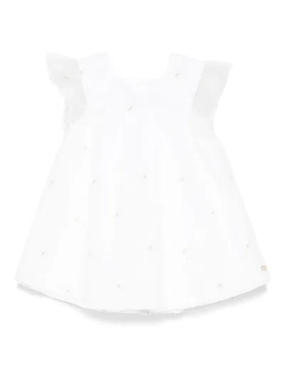 Tartine Et Chocolat Babies' Embroidered Dress In White
