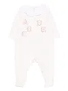 Tartine Et Chocolat Embroidered-letters Romper In White