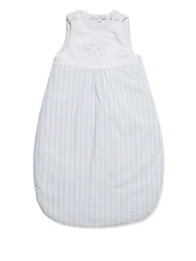 Tartine Et Chocolat Embroidered-logo Striped Sleep Bag In White