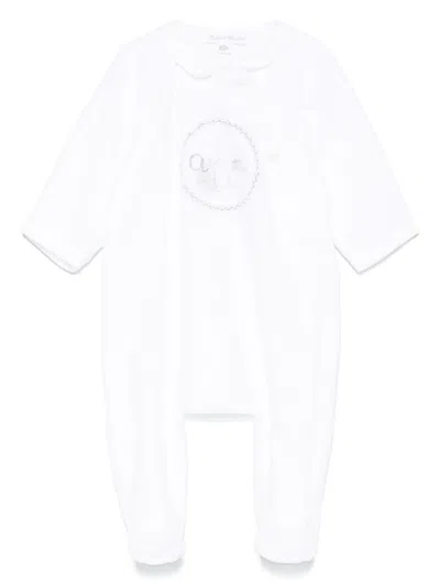 Tartine Et Chocolat Babies' Embroidered Pajama In White