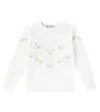 Tartine Et Chocolat Bestickter Pullover Aus Baumwolle In Weiss