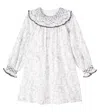 Tartine Et Chocolat Embroidered Printed Dress In White