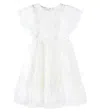 Tartine Et Chocolat Embroidered Sequined Tulle Dress In White